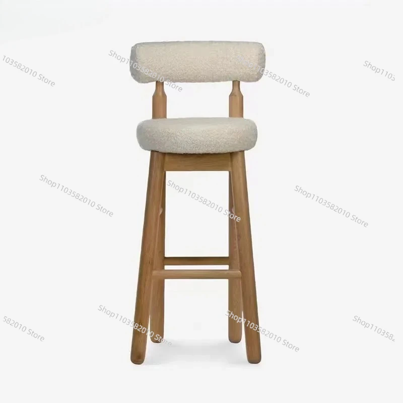 

Solid Wood Bar Chair - for Home Club, Hotel Cafe Dining & Simple Bar