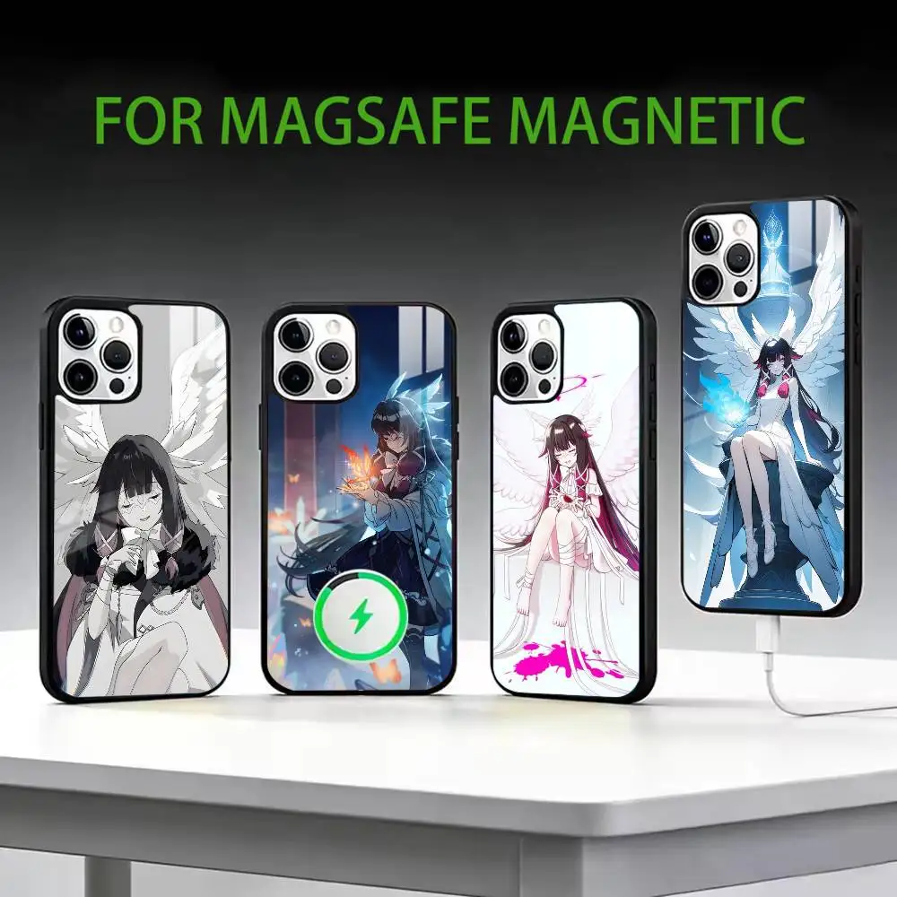 

Genshin Impact Columbina Phone Case For iPhone17,16,15,14,13,12,11 Plus,Pro Max Magnetic For Magsafe Wireless Charging