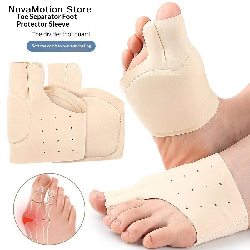 [NM]1Pair Toe Separator Corrector Hallux Valgus Bunion Toe Straightener Foot Pain Relief Bone Thumb Adjuster Pedicure Tools[NM]
