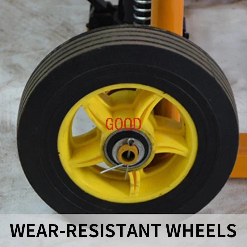 Мини-носной вилочный погрузчик весом 200 кг, портативный штабелер с ручной перемещением, легкий и небольшой бытовой подъемный грузовик, гидравлическая разгрузка