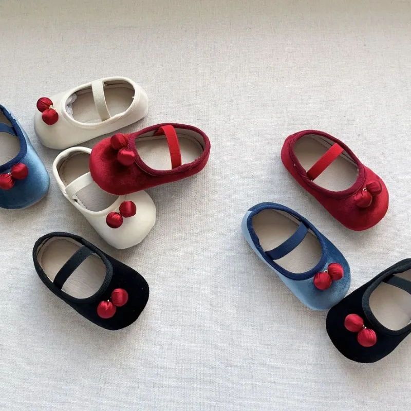 

Child princess shoe2025four season new Korean version baby soft soled leather shoe toddler walking shoe baby walking single shoe