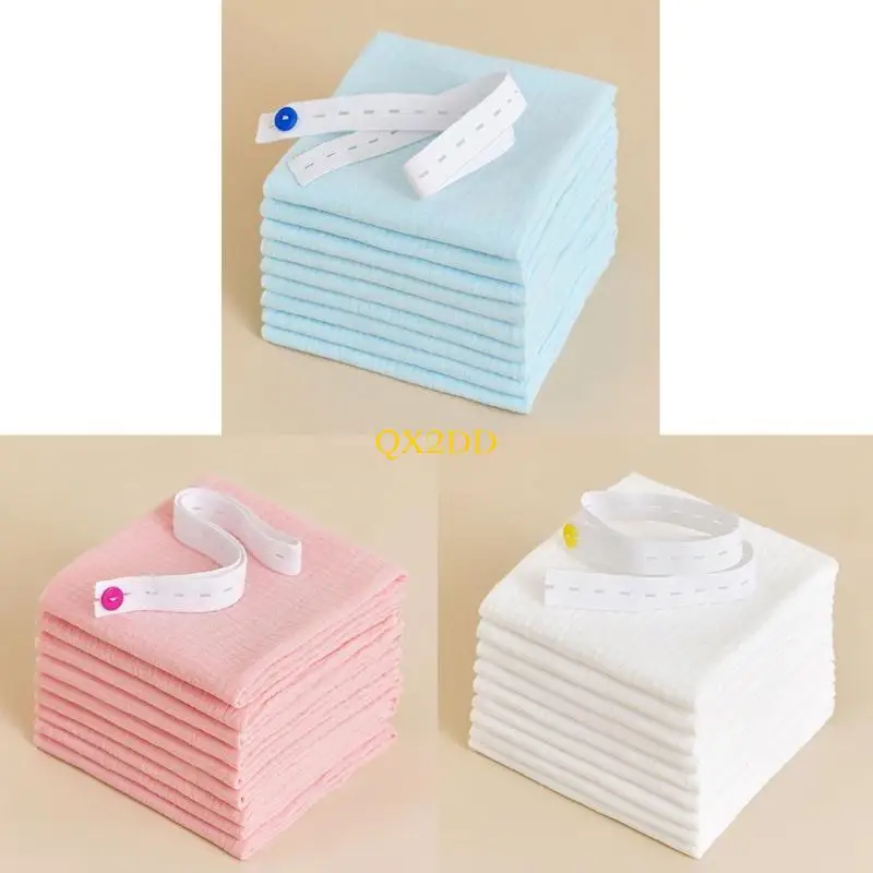 

QX2D Cotton Gauze Diapers Reusable Ultra-thin Breathable Baby Nappy Baby Supplies 8P