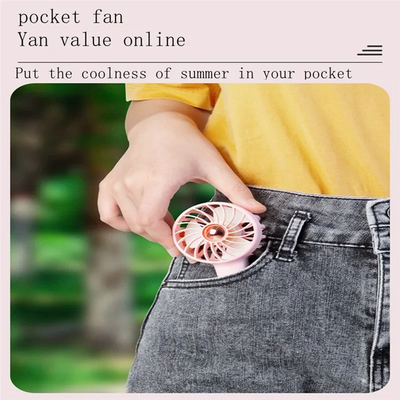 Handheld-Mini-Ventilator, coole Aromatherapie, kleiner Ventilator, eingebaute Aromatherapie, USB-Aufladung, leiser kleiner Ventilator, Windkraft, kleiner Ventilator A