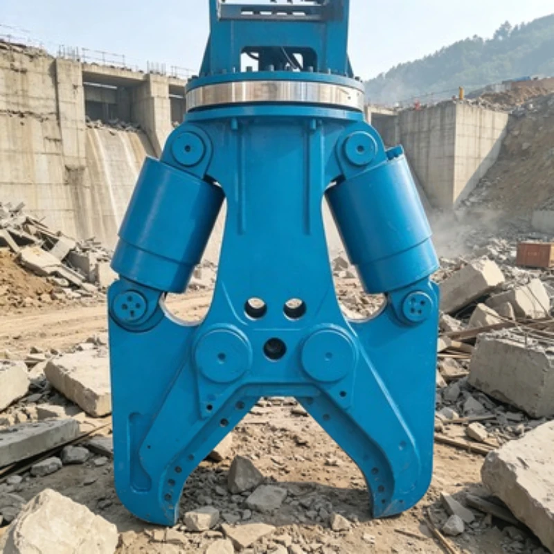 Durable Hydraulic Shear Attachment with Large Opening for Versatile Cutting