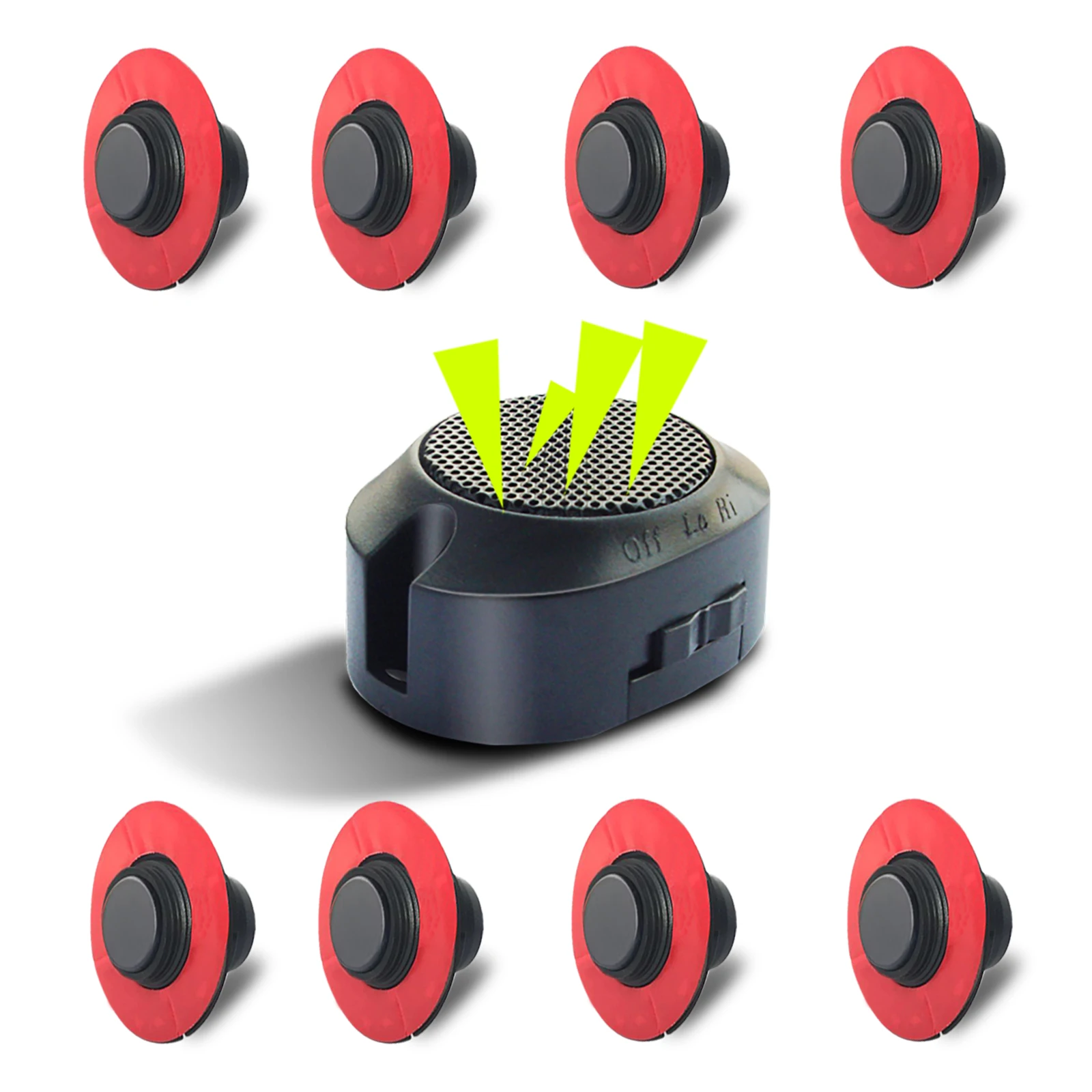 

Embedded 8 Parktronic Original Plane Parking Sensors for Bumper Adjustable DepthTo Assist Rear and Front Backup Radar System