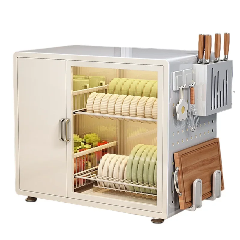 Youqin Cupboard Drain Shelf Kitchen Household Countertop Multifunctional Tableware Box Dish Storage Rack