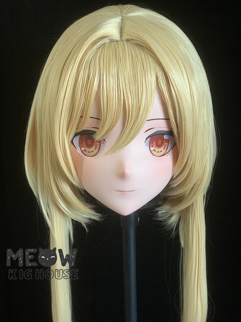 

(MEO539) Customize Handmade Full Head Lockable Crossdress Male to Female Japanese Cartoon Anime Game Character Kigurumi Mask
