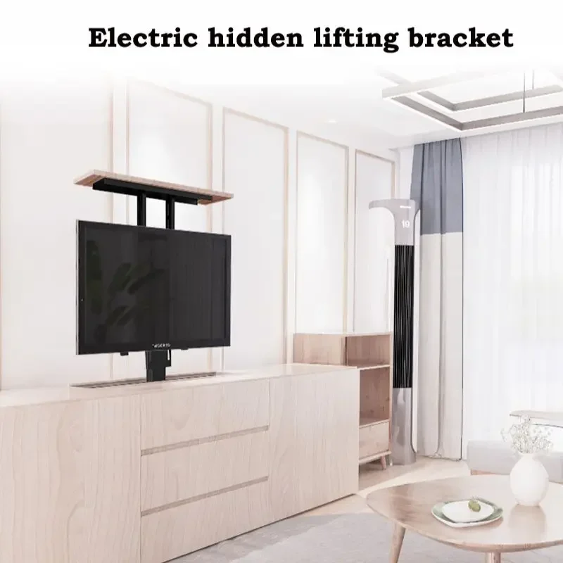 TV electric lifting bracket with roof bracket display lifting table is suitable for 32 