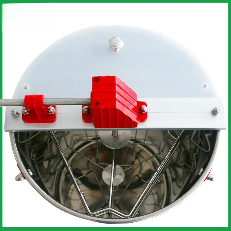 3 Frame Manual Honey Extractor, Stainless Steel 3-Frame Honey Spinner with Honey Barrel, Beekeeping Equipment