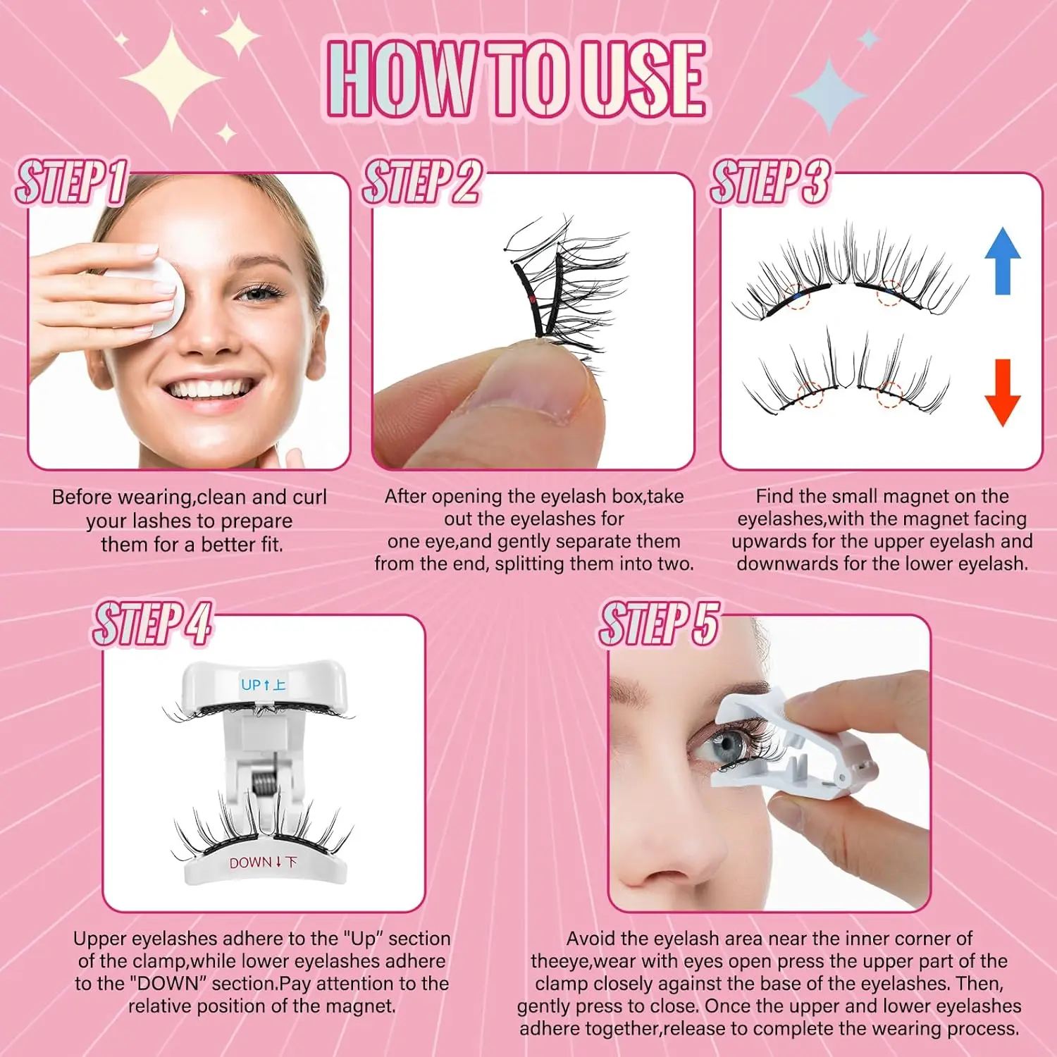 Cílios postiços magnéticos macios caixa integrada conjunto magnético sem cola, cílios postiços confortáveis e reutilizáveis