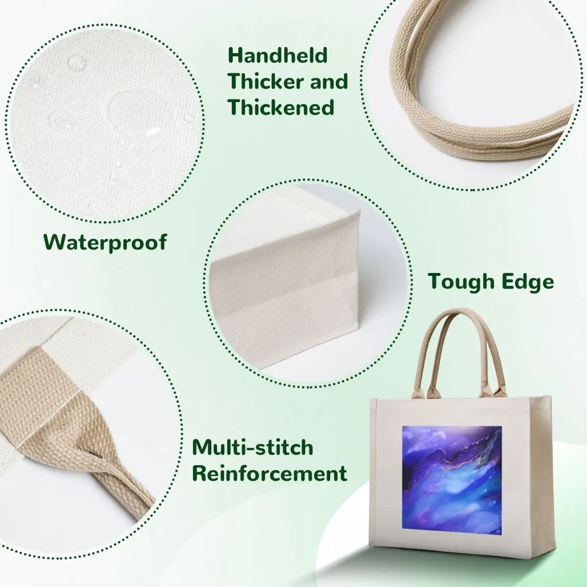 northern lights Tote Bag hand bags tote bags men Shopper bag