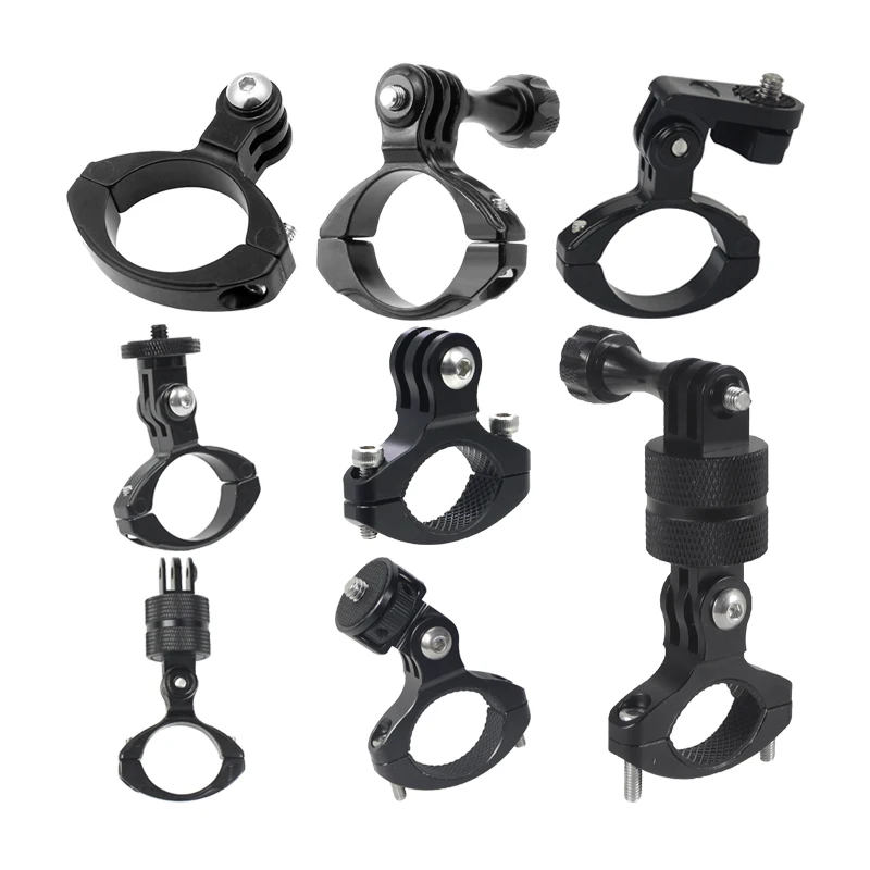 Bicycle Handlebar Mount Bike Motorcycle Aluminum Holder for GoPro Hero 13 12 11 10 9 Yi 4K Eken Sjcam Action Camera Accessories