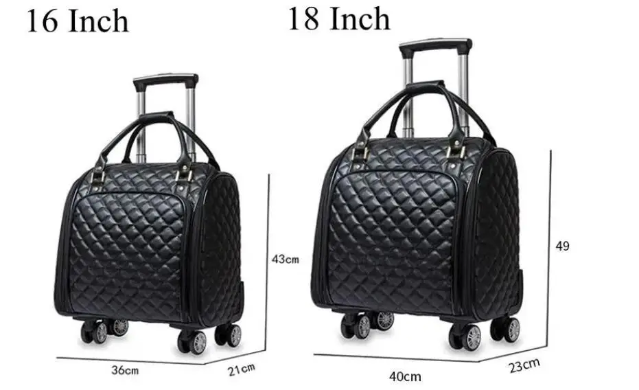 20 inch Luggage Suitcase Leopard print Women Spinner suitcase Cabin women Rolling Luggage Travel Rolling luggage bag with Wheels