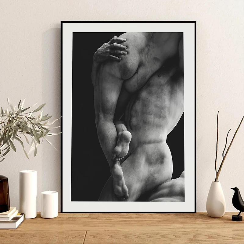 Simplicity Greek Mythology Body Sculpture Poster Ancient Greek History Prints Canvas Painting Wall Art Pictures Home Decoration