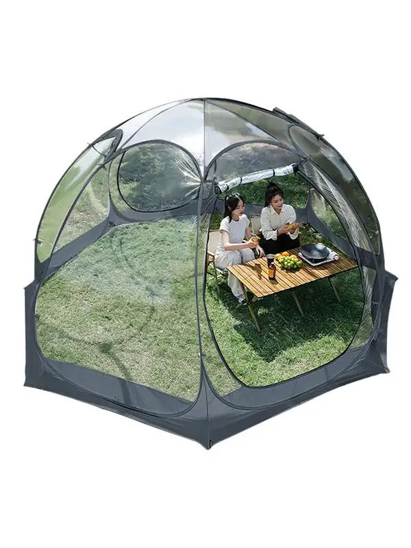 

Transparent PVC Sun Room Starry Bubble House Automatic 6 Sided Outdoor Camping Celebrity Courtyard Yurt Waterproof Ball