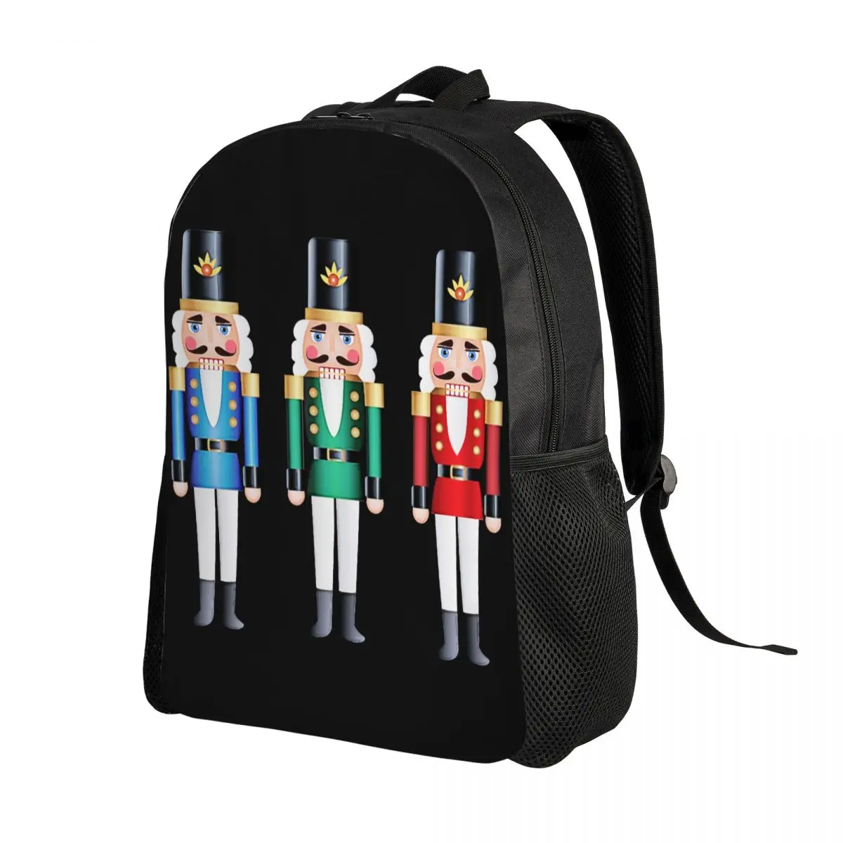 Customized Nutcracker Doll Backpacks Christmas Nutcrackers Soldier College School Travel Bags Bookbag Fits 15 Inch Laptop