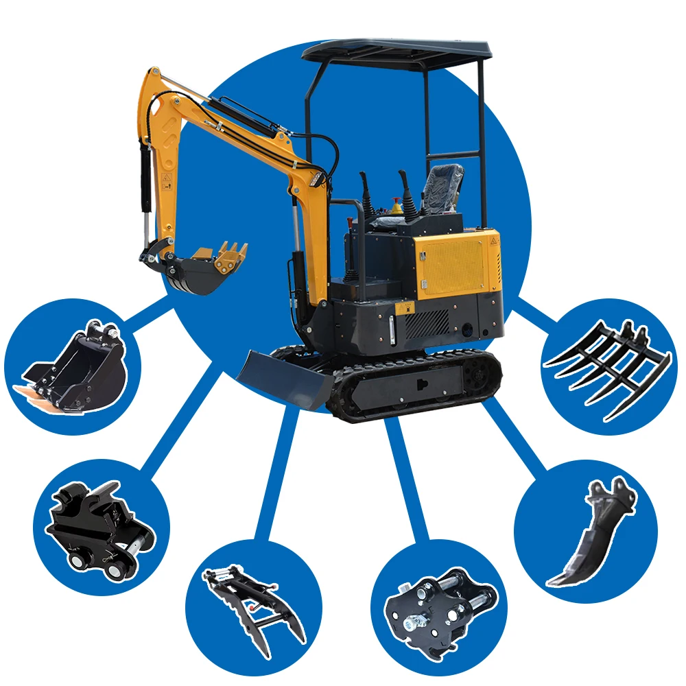 تخصيص حفارة صغيرة EPA مزرعة جديدة حفار مجنزرة المدمجة MiniBagger حفارة آلة السعر