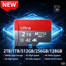 NEW High Speed Micro SD Memory Card 2TB 1TB 4K Full HD Video Compatible with Phone GoPro Action Camera 128GB 256GB 512GB