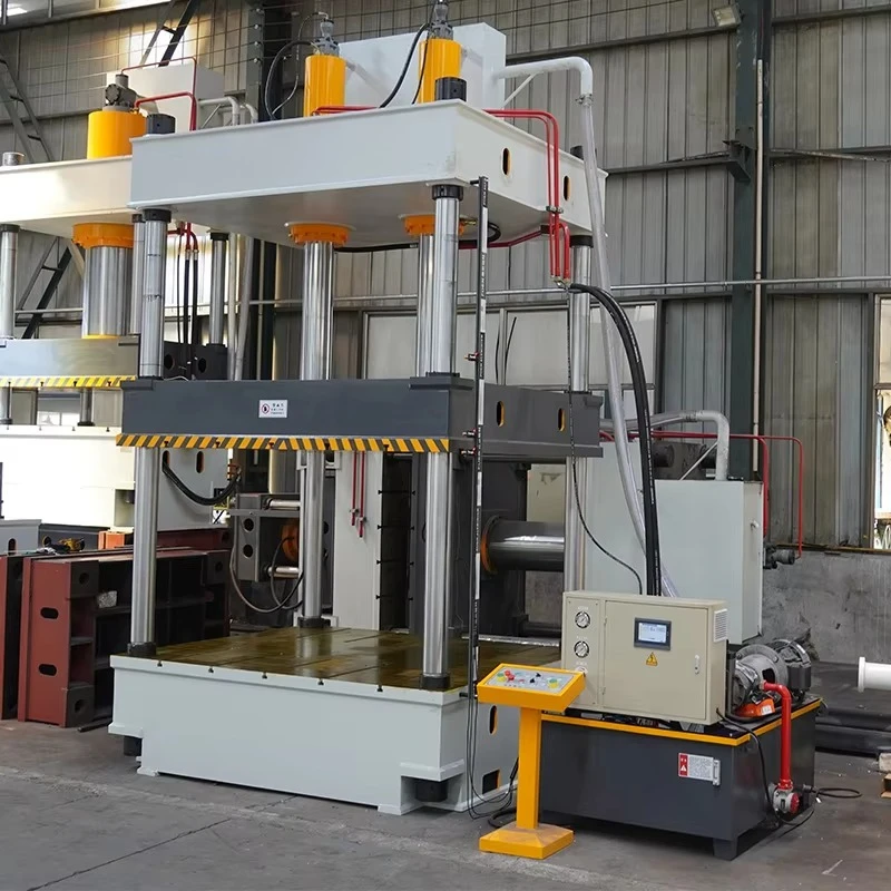 Customized 200-ton double-cylinder four-column hydraulic press for automotive interior hot pressing