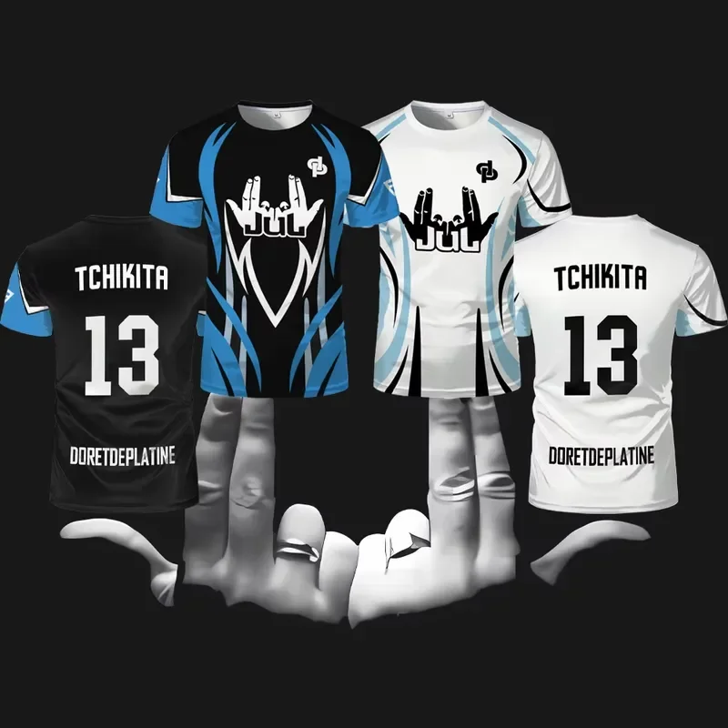 2026 Men 3D Print Football Jersey Quick Dry Breathable Soccer Shirt Short Sleeve Sports T shirt Outdoor Team Parent Child Top