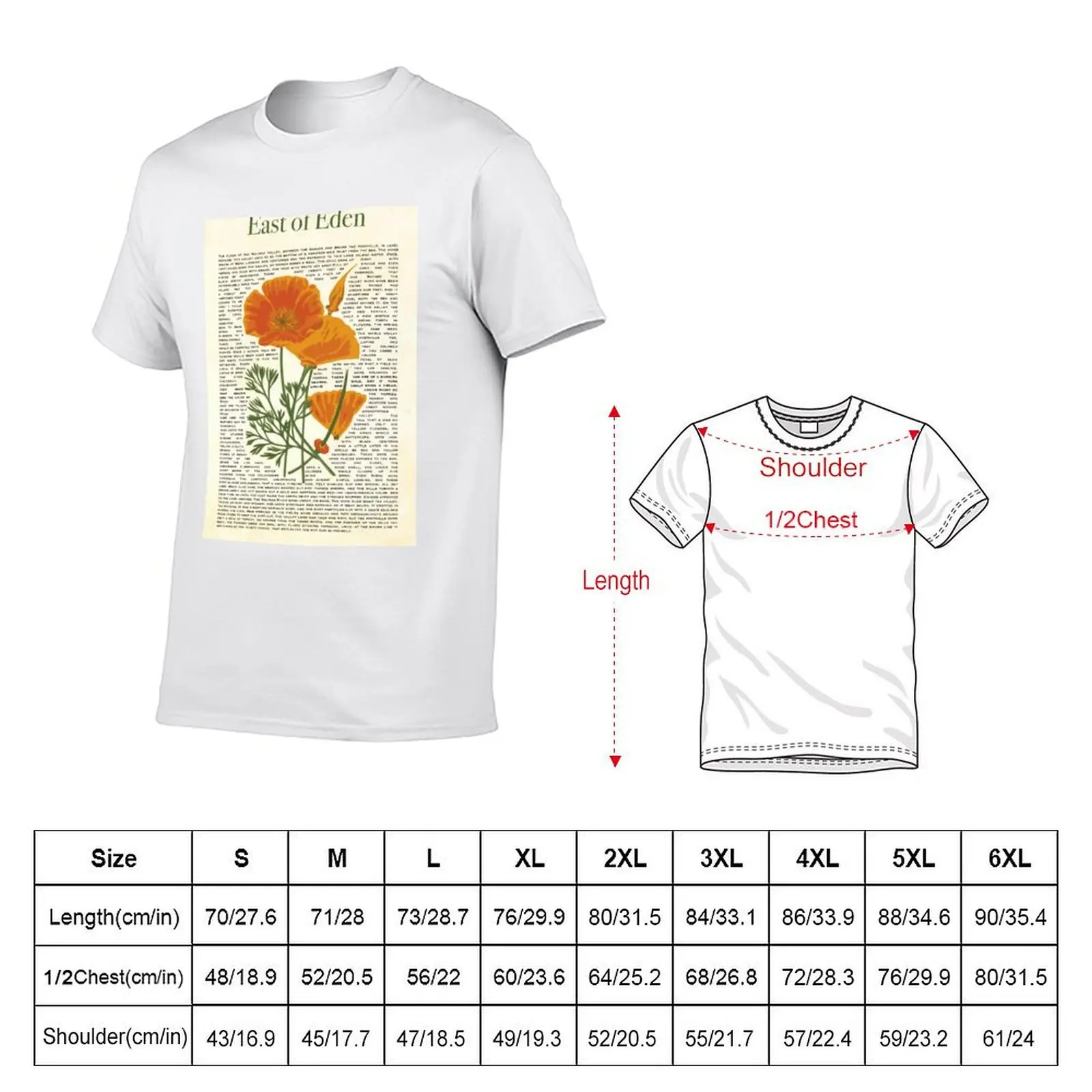 East of Eden T-Shirt Casual Trendy Streetwear Tee Shirt