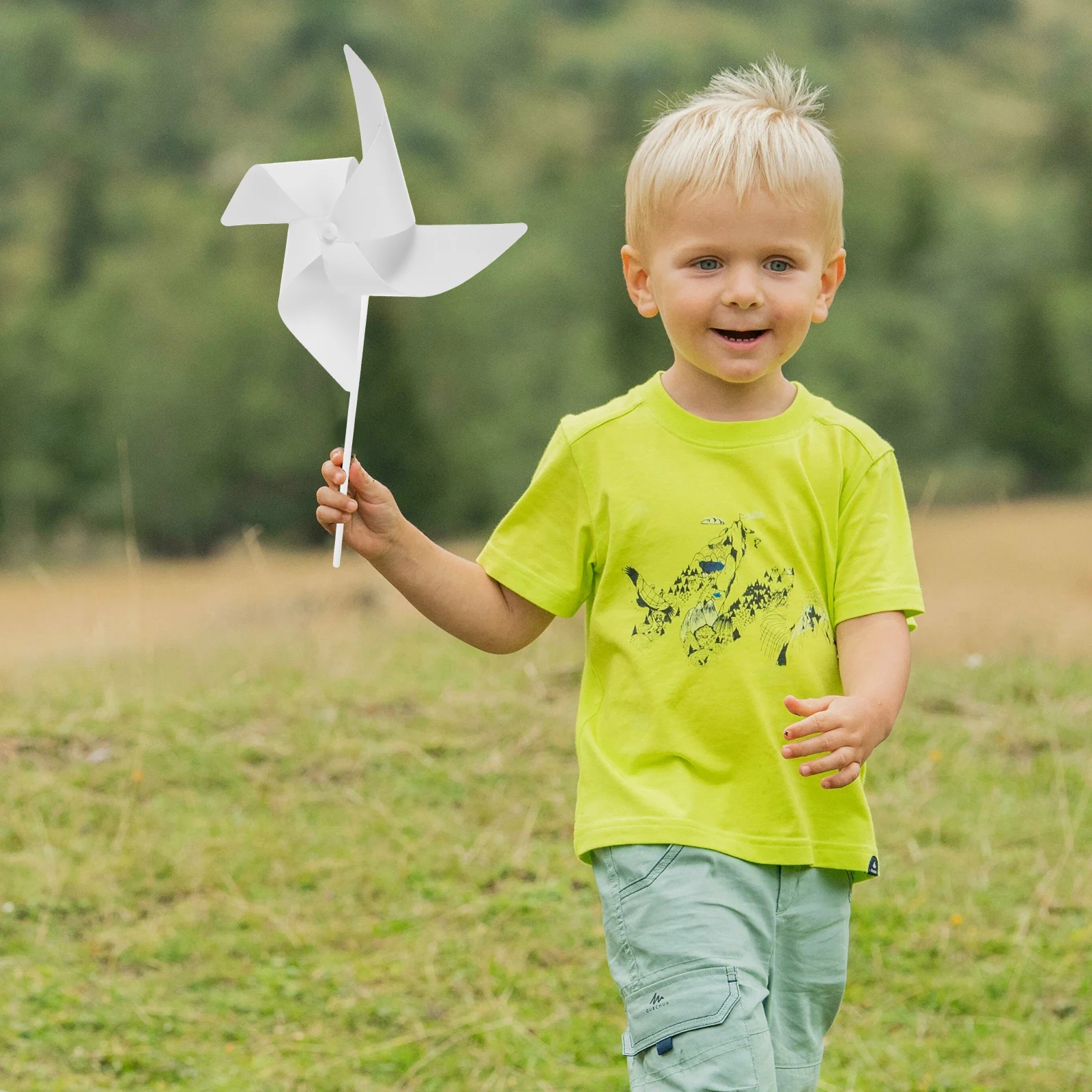 

12 Pcs Coloring Windmills DIY Paper Windmill Toys Kids Outdoor Activities Educational Tools Thick Quality