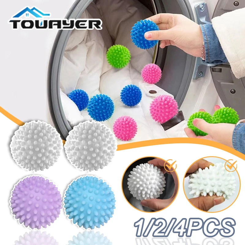 Mini Dryer Ball Reusable PVC Laundry Balls Drying Fabric Softener Ball for Clean Dog and Cat Pet Hair Home Clothes Cleaning Ball