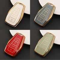 TPU Car Remote Smart Key Cover Case Bag For Geely Coolray Atlas Boyue NL3 Emgrand X7 EX7 SUV GT GC9 Borui 2019-2022