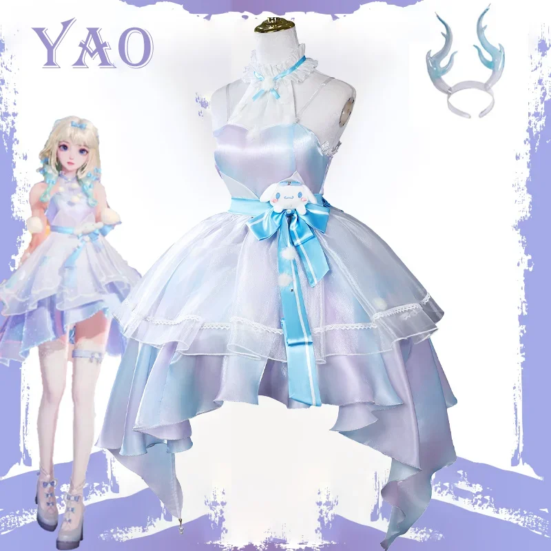 

CosplayGame Honor of Kings Yao Cosplay Costume Princess Dress Outfits Halloween Party Uniform Suit Wig Anime Role Play Set Adult