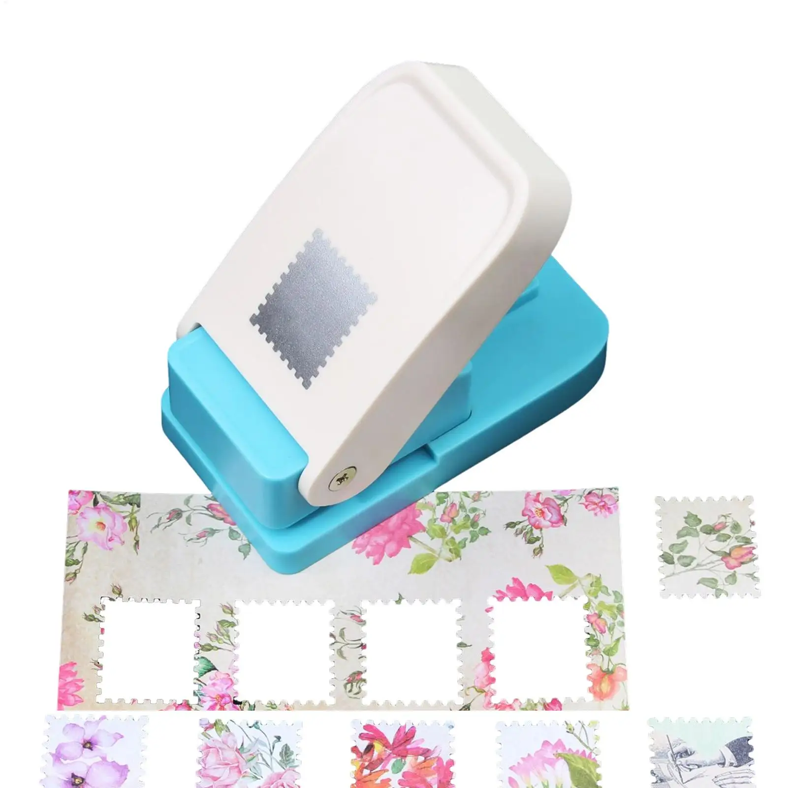 Multifunctional Square Paper Punch Labor-saving Punch Cutter Square Hole Postage Craft Puncher For Cardboard Scrapbook Postage
