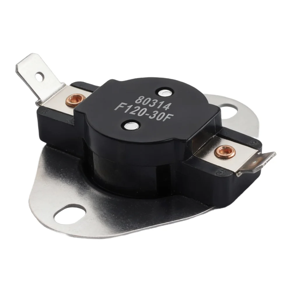 1pc 80314 F120 Low-temperature Thermostat Limit Plate Temperature Control For Stove Hot Blast 1300 1500 Heating Systems