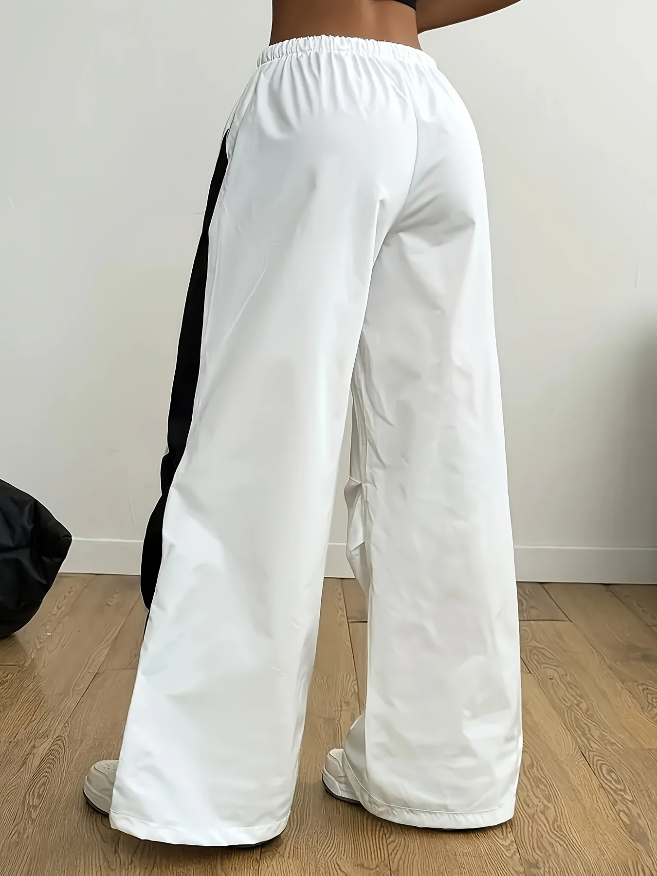 Women's Fashion Color-block Casual Long Pants