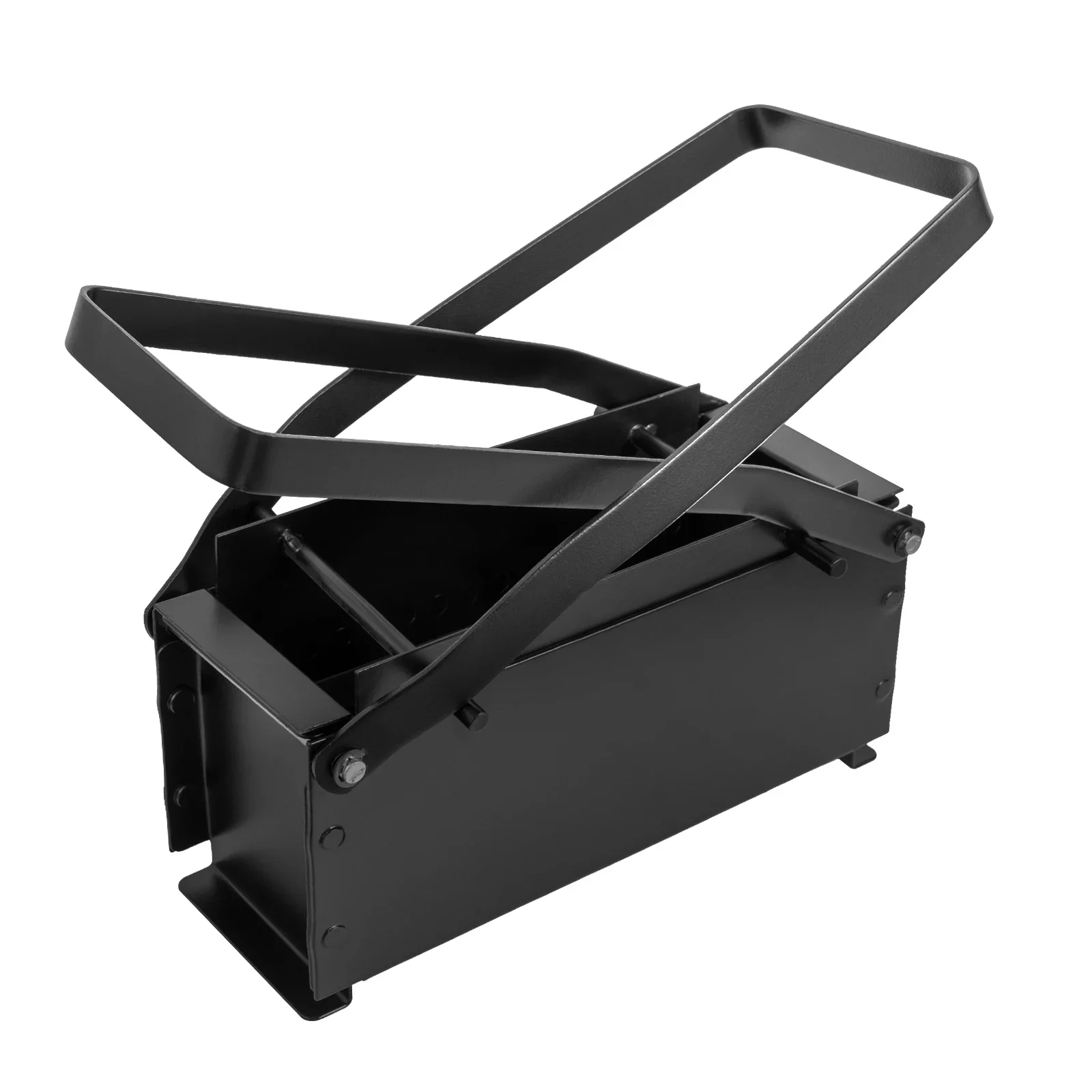 Waste Newspaper Brick Press, Heavy Duty Iron Paper Log Briquette Maker, Manual Recycled Paper Brick Maker, Energy Saving Cross Lever Design, Black Coated Rustproof, Eco Tool for Fireplace, Stove, Clean Fuel Block, Home Heating Accessory
