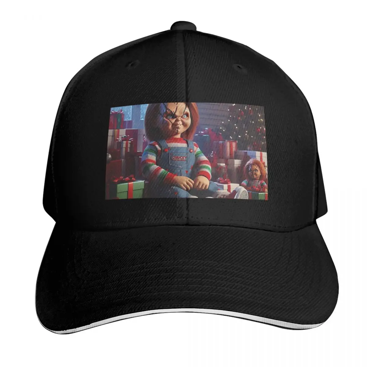

Chucky at Christmas Baseball Cap cute Golf Hat Man luxury caps hard hat Men's Luxury Women's