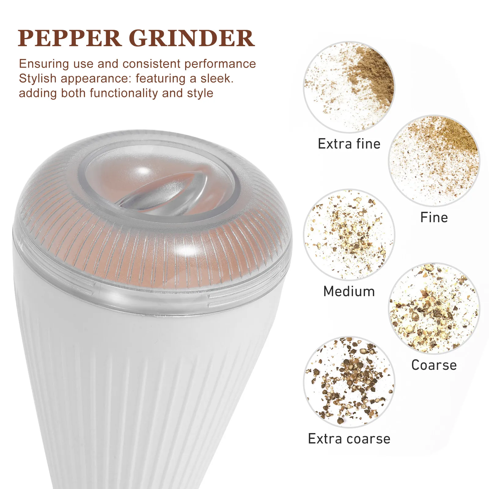 Pepper Grinder for Kitchens Spice Grinders Spices Empty Manual Crank Corn Grain