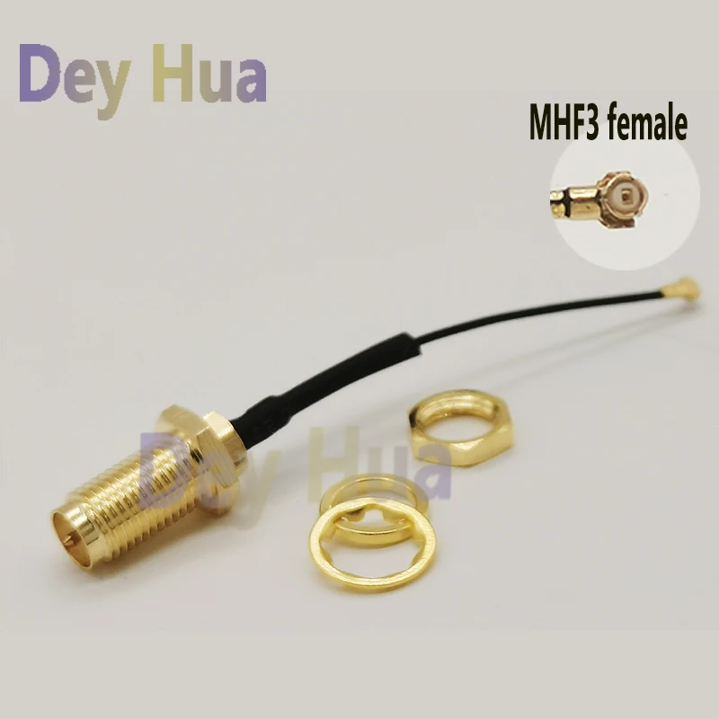 10PCS SMA female pigtail Jumper RP SMA female to U.FL3 MHF3 0.81Cable Sockets Jack connectors adapter for Wifi router GPS AP