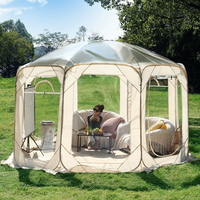 Pop-Up Bubble Tent 3x3m Large Outdoor Bubble PVC Dome Garden Canopy Tents Weatherproof Clear Tent for Garden Patio Backyard