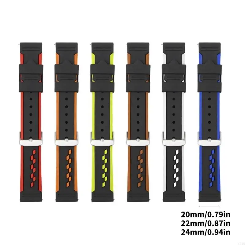 

Силиконовые ремешки для часов, быстросъемные мягкие резиновые ремешки для мужчин и женщин, водонепроницаемые, защищающие от пота