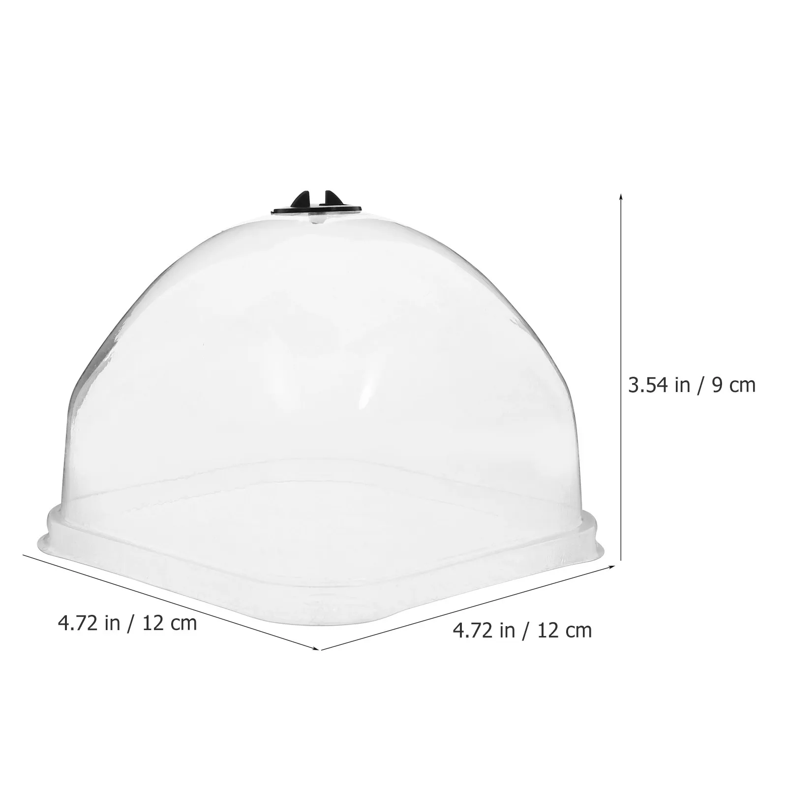 10Pcs Plant Humidity Dome Protective Cover Transparent Garden Cloche Dome for Plants Air Flow Garden Cloche Cloches for Plants