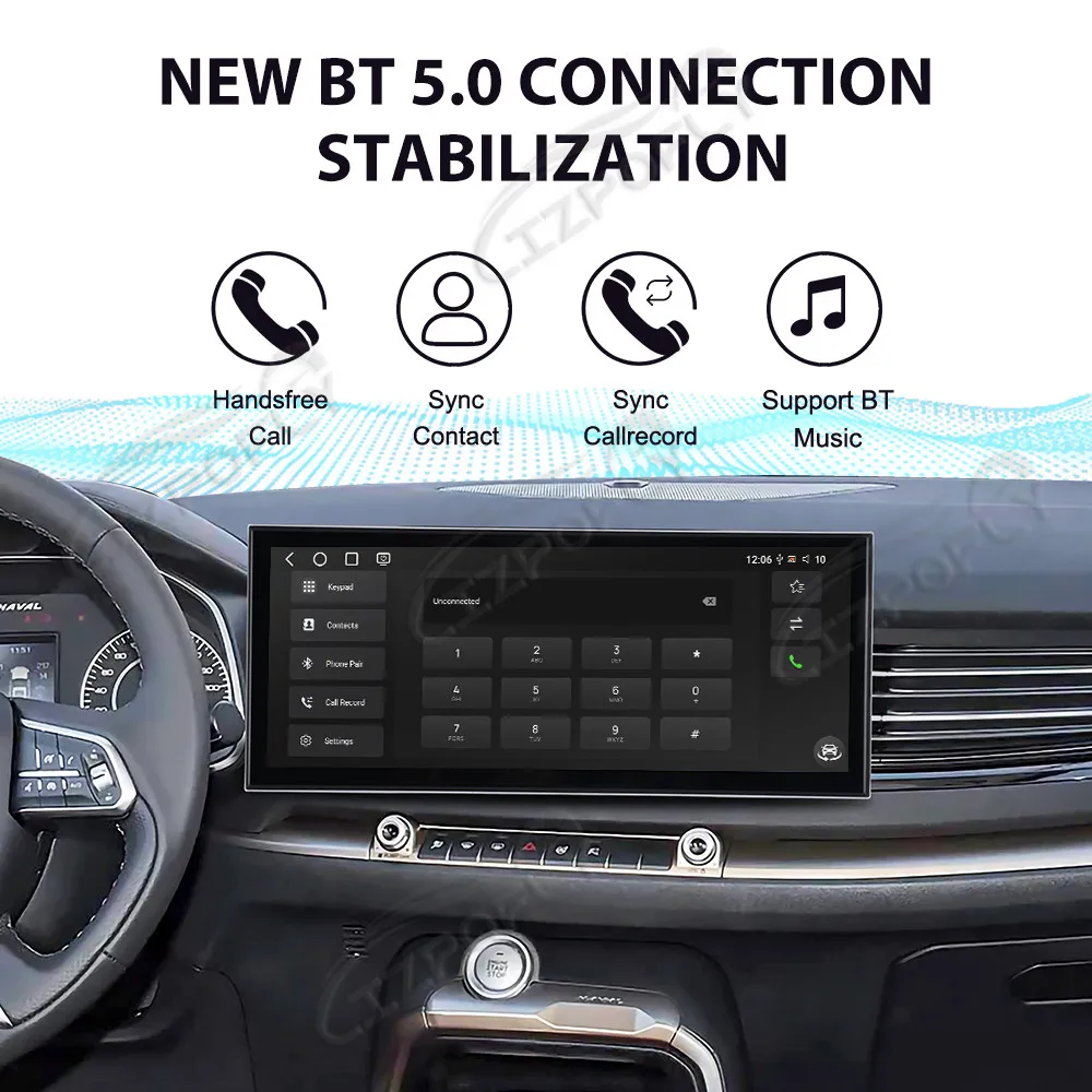 15.8inch Android 15 Carplay Car Radio Touch Screen For Great Wall Haval H6 2017–2019 GPS Navigation Multimedia Player Head Unit