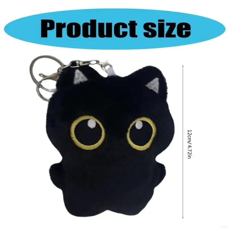 Corb hoạt hình Keychains vui nhộn Keyrings Keyrings Kitten Doll Quà tặng Giáng sinh Giáng sinh Bữa tiệc sinh nhật cung cấp