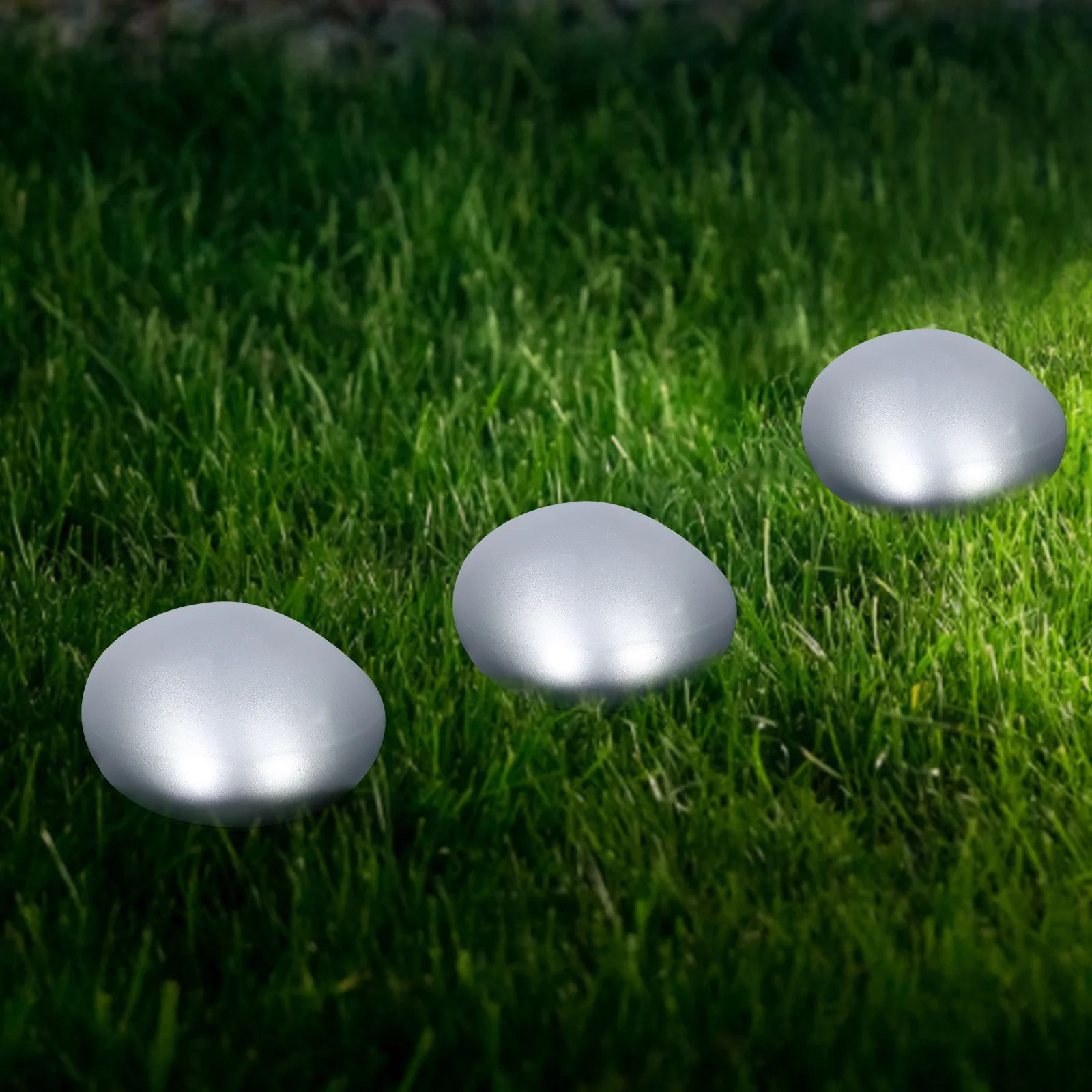 

Cobblestone Shape Lamp Solar Powered Outdoor Lights Waterproof Garden Decor Landscape Buried Lamp Plastic Durable Automatic