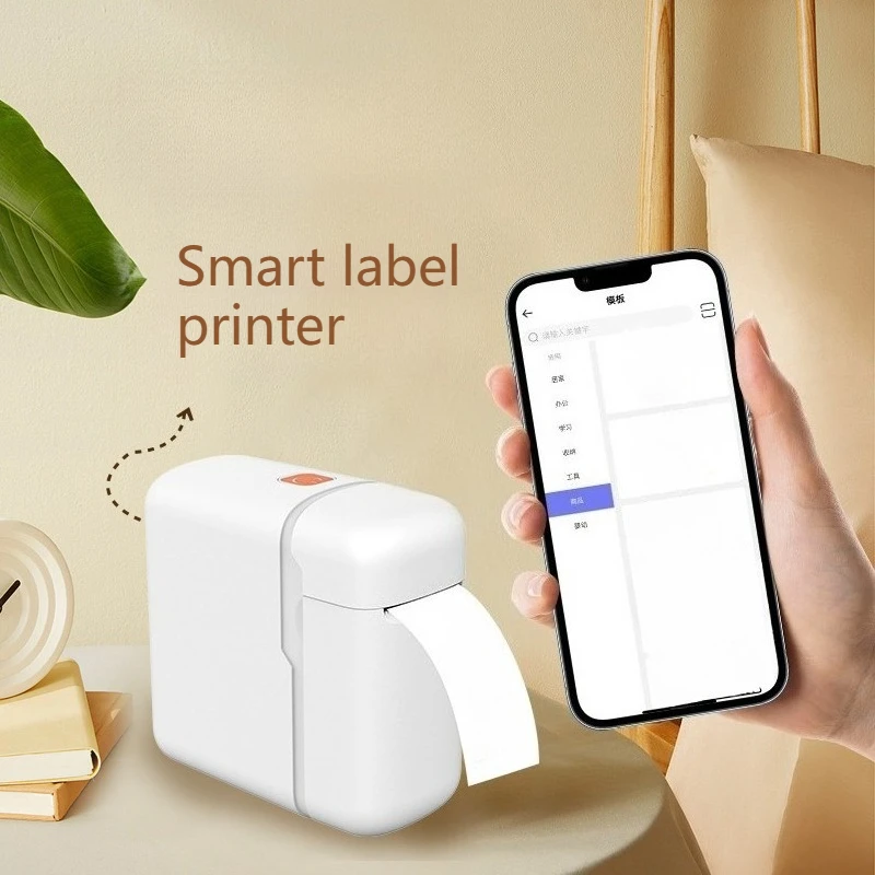 

Smart Mini Bluetooth Printer Label Thermal Printer Office Portable Thermal Adhesive Label Printer Print Name Stickers Equipment