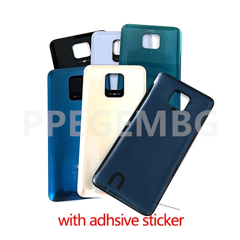 Note 9S Glas Voor Redmi Note 9 Pro Max S Note 9Pro Batterij Back Cover Achterdeur Deksel Panel shell Behuizing Case Camera Lens