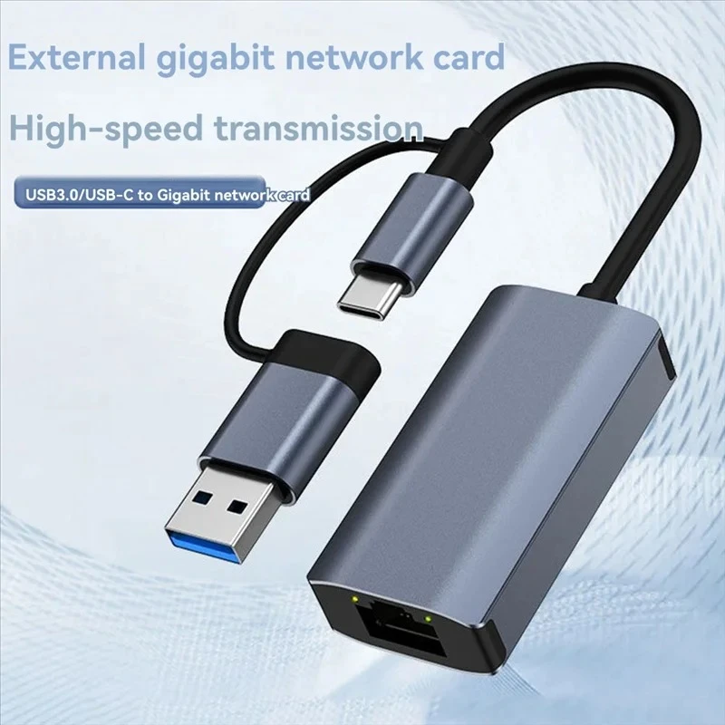 HUB USB 1000Mbps RJ45 Adapter Converter TypeC To Ethernet Gigabit Network Card Docking Station for Laptop Macbook Air