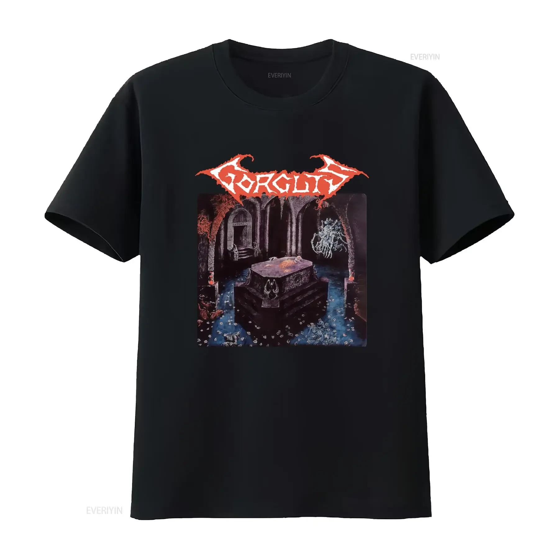 Gorguts Considered Dead T Shirt Heavy Metal Band Art Print Gothic Cemetery Design Premium Quality for Rock Fans vintage Washed