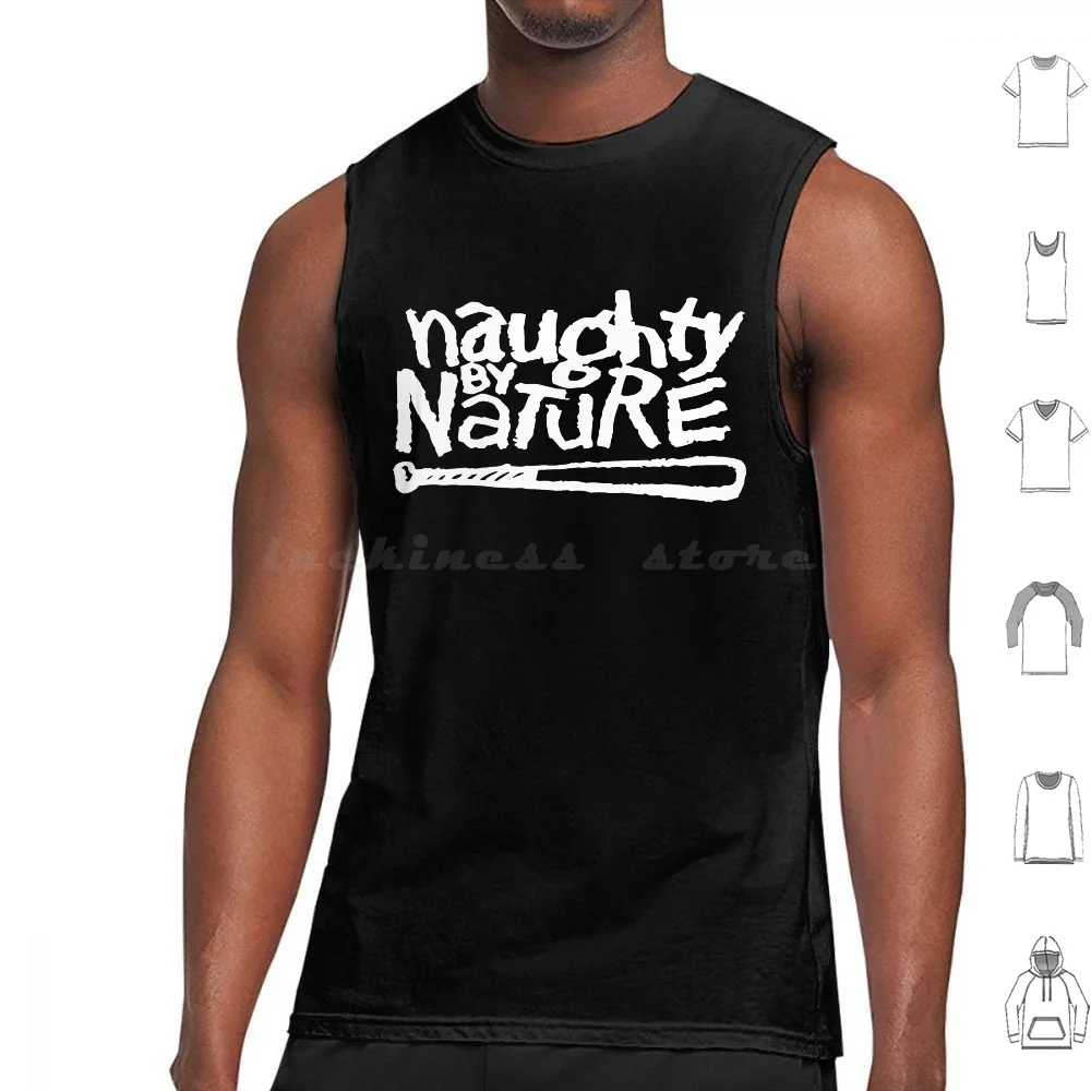 Nbn Camisetas sin mangas con estampado Chaleco sin mangas Naughty By Nature Hip Hop Rap Classic 90s Old School Old Skool Vintage