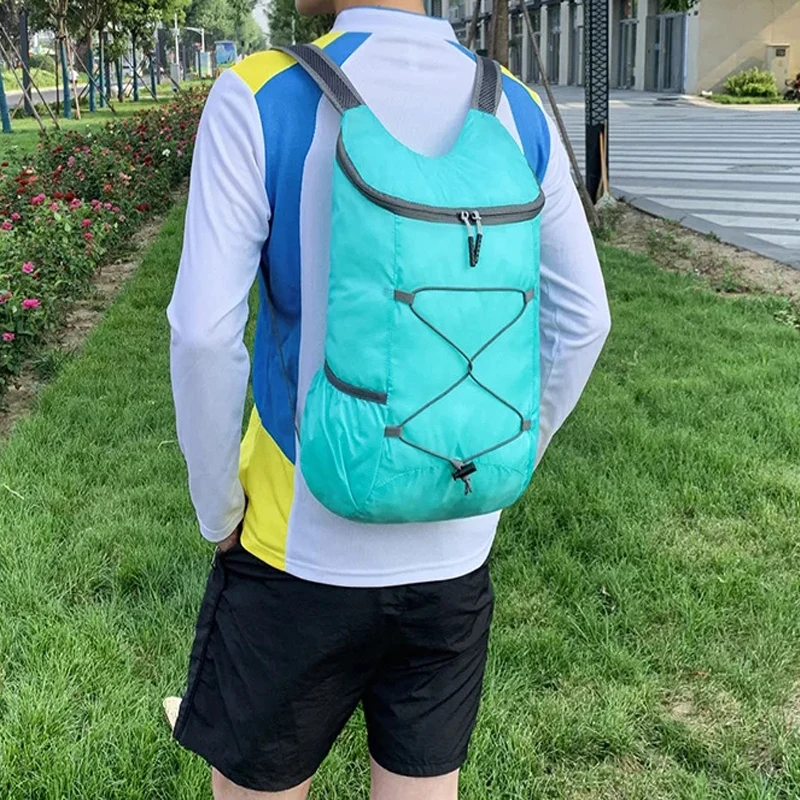 

Fiery New Unisex Backpack Lightweight Folding Multi Color Outdoor Backpack Spring Fashion Mini Tote Bag BHL1400-FRO