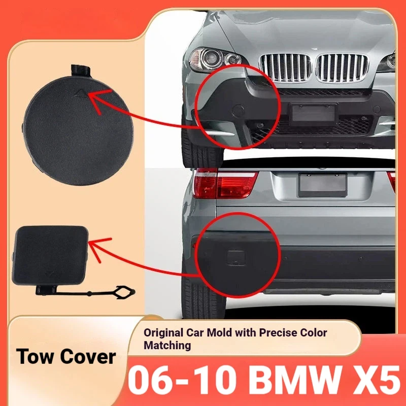 Fits 06-10 BMW X5 front and rear bumper trailer cover E70 traction cover rescue cover trailer hook cover plate