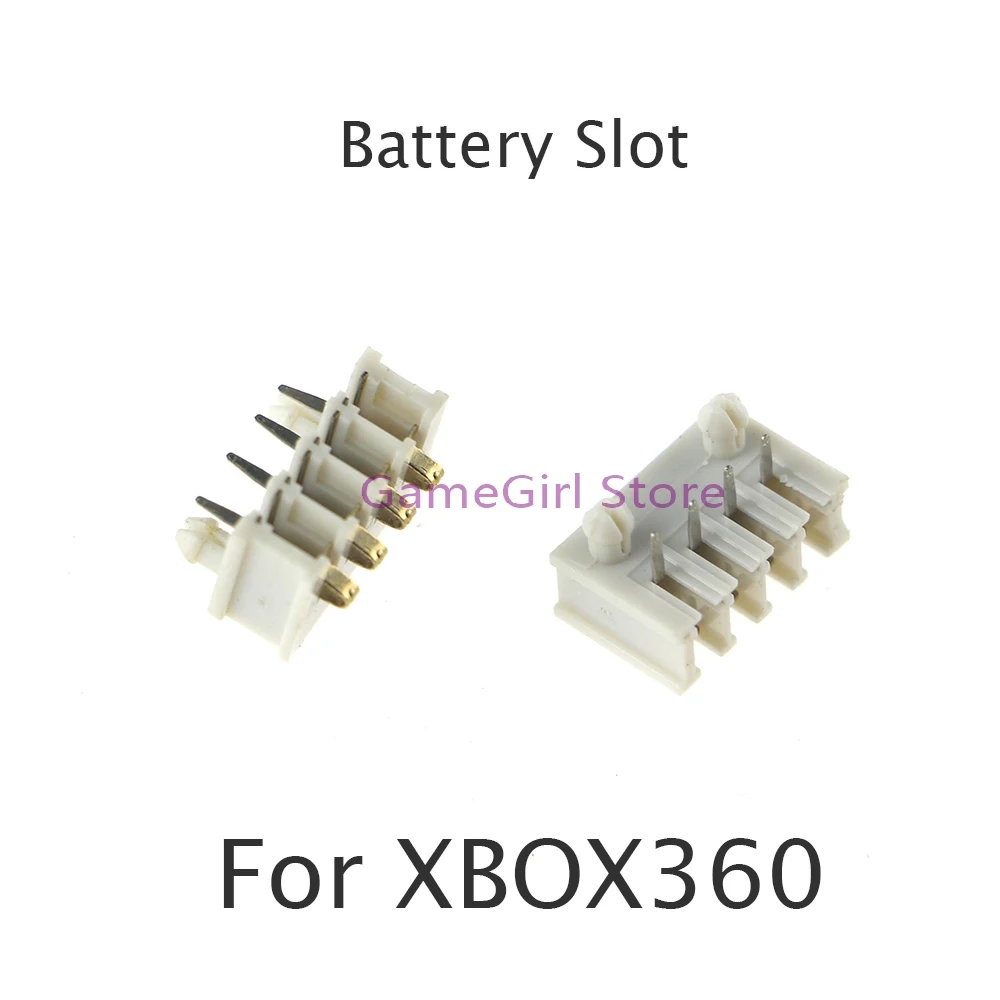 2pcs Battery Slot Interface Socket Connector For XBOX360 XBOX 360 Wireless Controller Replacement